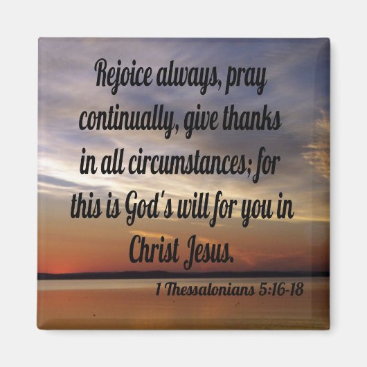 1テサロニケ5:16-18 マグネット (正面)