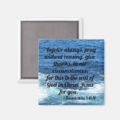 1テサロニケ5:16-18 マグネット (正面/裏面)