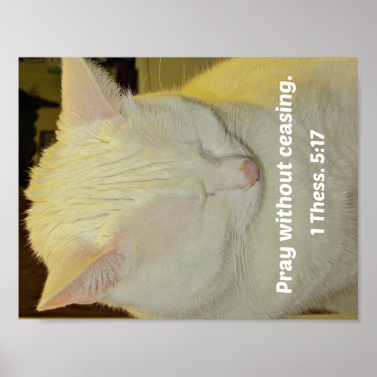 1テサロニケ5:17祈絶絶せずに。 ポスター (正面)