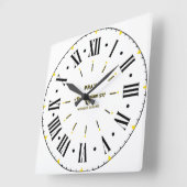 1テサロニケ5:17聖書KJVローマ数字 スクエア壁時計 (傾斜)