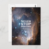 1テサロニケ5:17 ポストカード (正面/裏面)