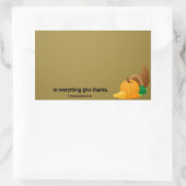 1テサロニケ5:18すべて与えで感謝してい。 長方形シール (バッグ)