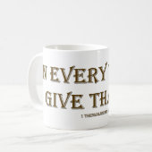 1テサロニケ5:18 コーヒーマグカップ (正面左)