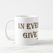 1テサロニケ5:18 コーヒーマグカップ (左)