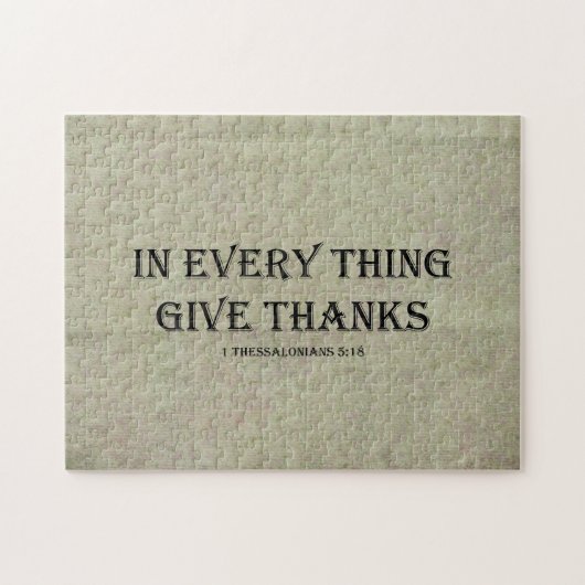 1テサロニケ5:18 ジグソーパズル (横)