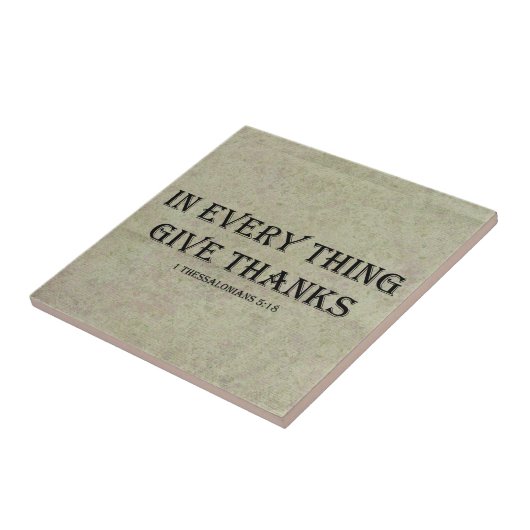 1テサロニケ5:18 タイル (側面)