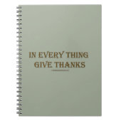 1テサロニケ5:18 ノートブック (正面)