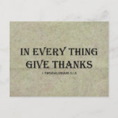 1テサロニケ5:18 ポストカード (正面)