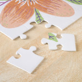 1テサロニケ5:21聖書の聖句フローラ ジグソーパズル (側面)