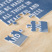 1テモテ2:1-2祈りの言葉...権限のある者のために ジグソーパズル (側面)