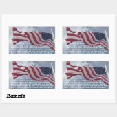 1テモテ2:1-2祈りの言葉...権限のある者のために 長方形シール (シート)