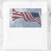 1テモテ2:1-2祈りの言葉...権限のある者のために 長方形シール (バッグ)