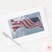 1テモテ2:1-2祈りの言葉...権限のある者のために 長方形シール (封筒)