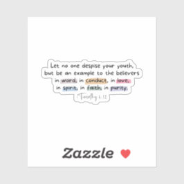 1テモテ4:12 シール