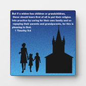 1テモテ5:4 フォトプラーク (正面)