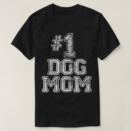 1ドッグマムト   ンバーワン愛犬家ペットギフトティー  Tシャツ (デザイン正面)