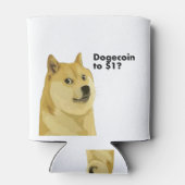 1ドルにドジェコインは？ 缶クーラー (裏面)