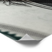 1ドル紙幣マネーマクロのクローズアップ ポスター (角)