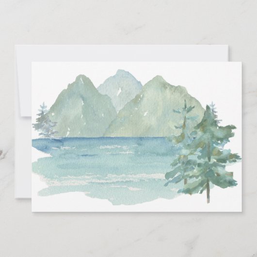 1ハッピーキャンパー写真山ボーイズ1歳の誕生日 招待状 (裏面)