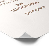 1ハッピーキャンパー1st誕生日フォトマイルストーン ポスター (角)