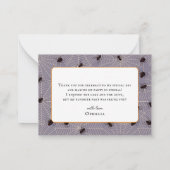 1ハロウィン不気味ピンク1歳の誕生日ありがとう ノートカード (裏面)