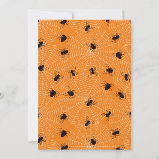 1ハロウィン不気味動物コスチューム1st誕生日 招待状 (裏面)