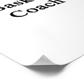 #1バスケットボールコーチ ポスター (角)