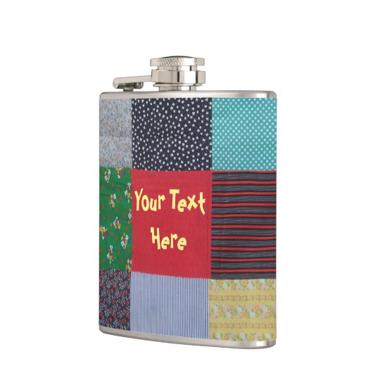 1パターン(の模様が)ある乗カラフルヴィンテージ フラスク (左)