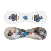 #1パパすごいスーパーヒーロー漫画ブックモノグラム&写真 野球ボール (パネル)