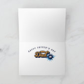 #1パパすごいスーパーヒーロー漫画本父の日 カード (内部)