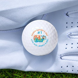 #1パパすごい漫画ブックバブルカスタム写真 ゴルフボール