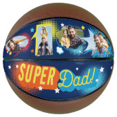 #1パパすごい漫画ブックバブルカスタム4枚 バスケットボール (正面)