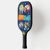 #1パパすごい漫画ブックバブルカスタム4枚 ピックルボールラケット (左)