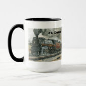 #1パパのための列車のマグ マグカップ (左)