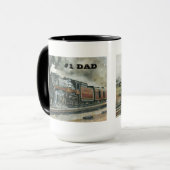 #1パパのための列車のマグ マグカップ (正面左)