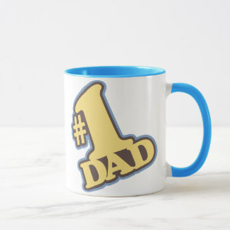 #1パパの青い信号器のマグ マグカップ