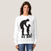 1パパゴルフの父の日ファーザーソンティー スウェットシャツ (正面フル)