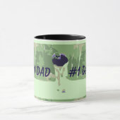 #1パパゴルファーRinger Mug マグカップ (中央)