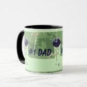 #1パパゴルファーRinger Mug マグカップ (正面左)