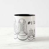 #1パパスニーカー父の日シュースニーカーDaddy Mag ツートーンマグカップ (中央)