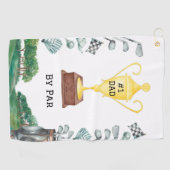 #1パパバイパールゴルフタオル ゴルフタオル (横)