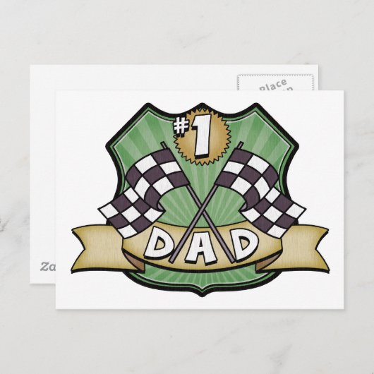 #1パパファーザーズデイレースファン ポストカード (正面/裏面)