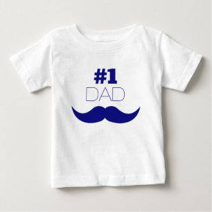 #1パパブルームスタッシュ – ナンバーワン ベビーTシャツ