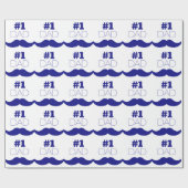 #1パパブルームスタッシュ – ナンバーワン ラッピングペーパー (フラット)