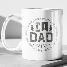 #1パパヴィンテージ父日 コーヒーマグカップ