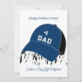 #1パパ帽ハッピーファーザーの日のギフト券 (正面)