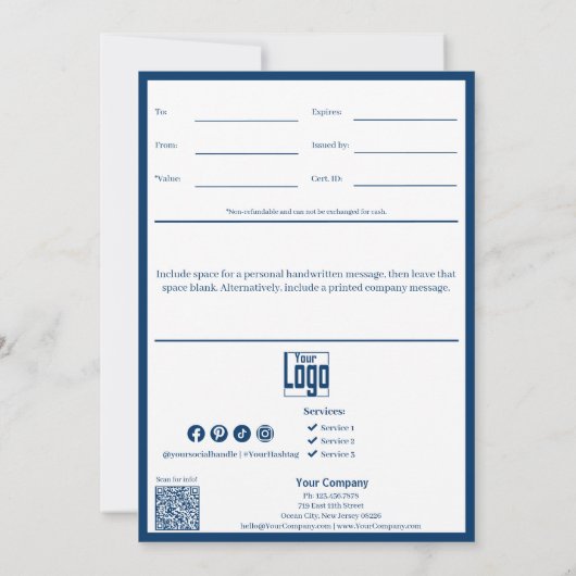 #1パパ帽ハッピーファーザーの日のギフト券 (裏面)