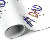 #1パパ父の日の贈り物ラップ ラッピングペーパー (ロールコーナー)