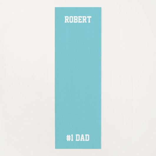 #1パパ父パーソナライズされたの日ヨガマットグリーン ヨガマット (正面)