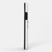 #1パパ赤白と青の口ひげ – ナンバーワン Case-Mate iPhoneケース (裏面/右)